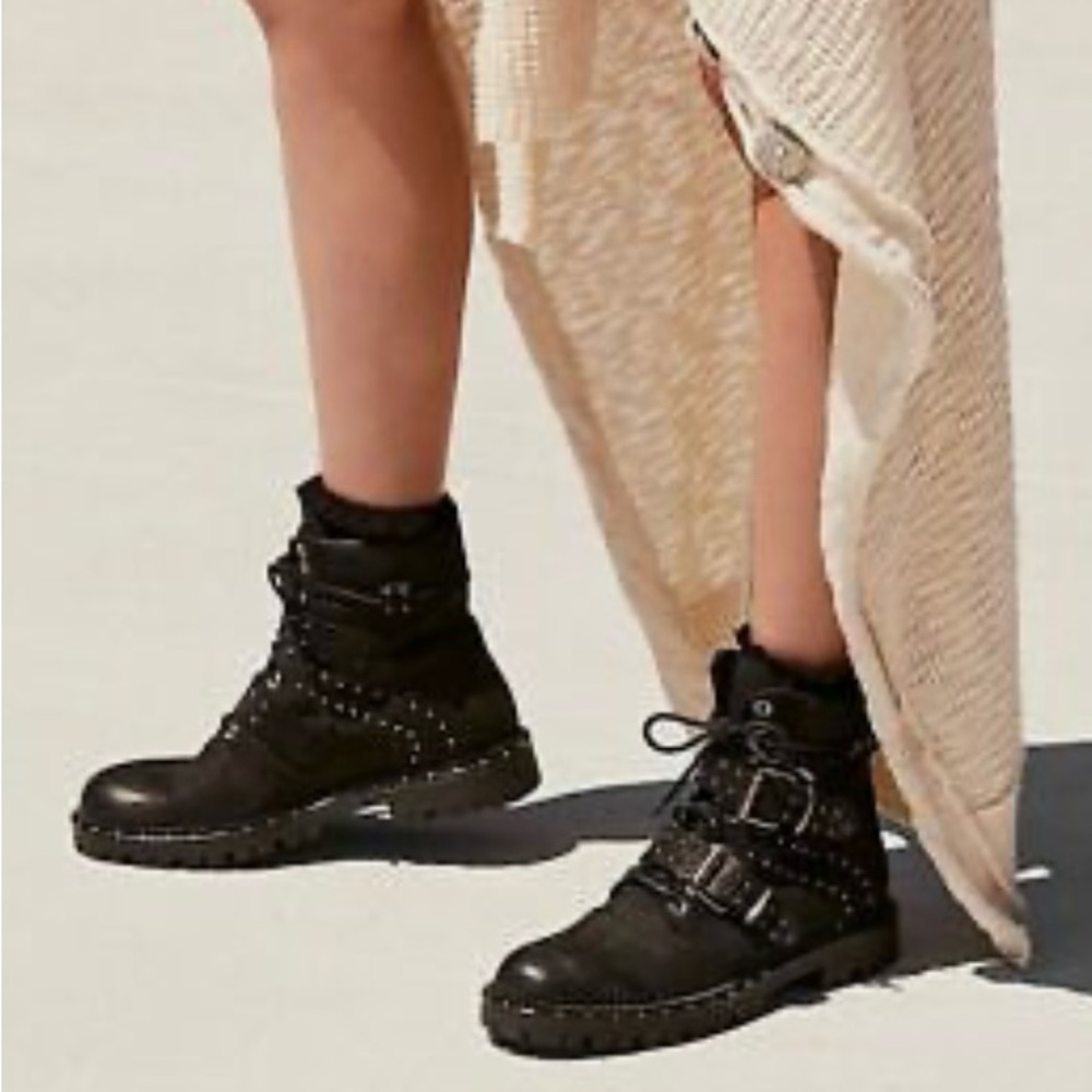 FREE PEOPLE mountain brook leather hiking boots